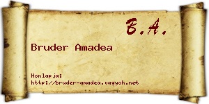Bruder Amadea névjegykártya